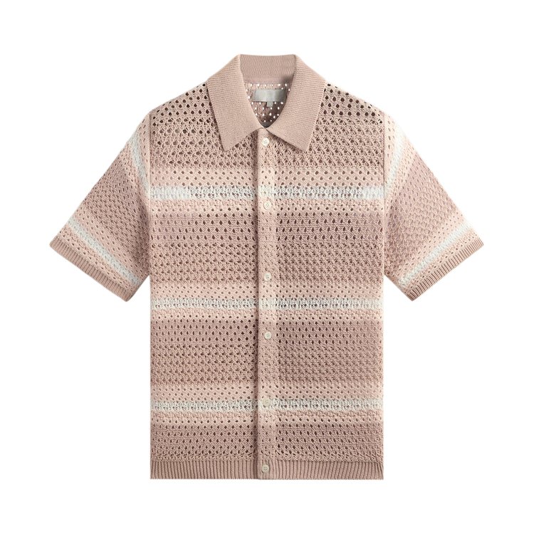 

Рубашка Kith Thompson Crochet Button Down Shirt, розовый