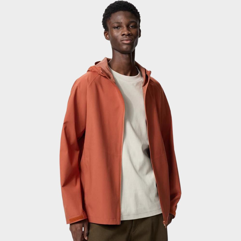 UNIQLO Куртка мужская оранжево-коричневая, 27 Orange Umber — фото 3
