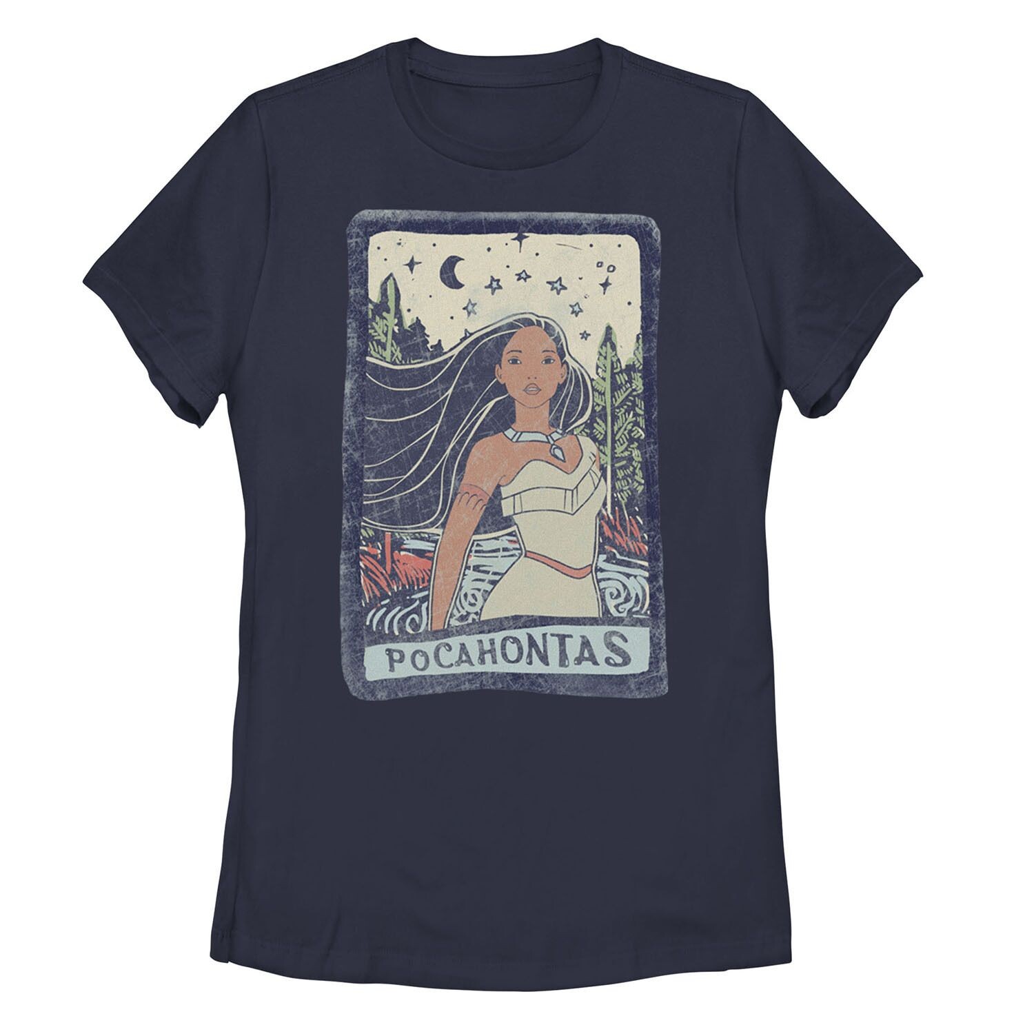 

Футболка с плакатом «Яростная красочная поза» Disney Pocahontas для юниоров Disney
