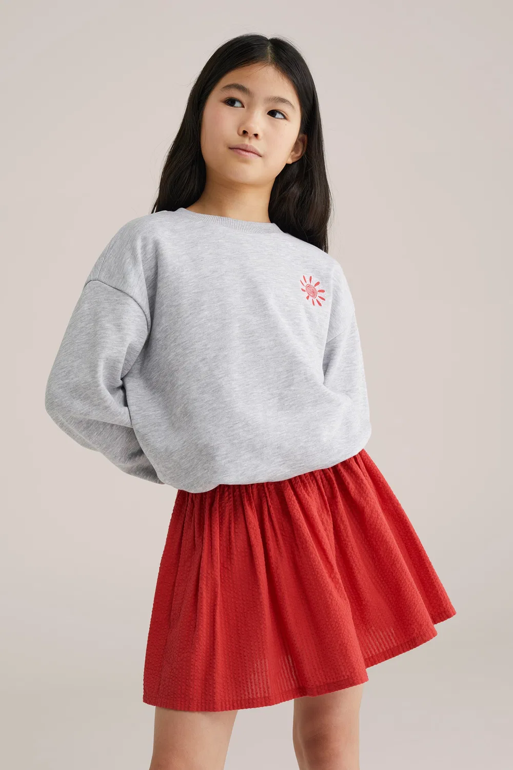 Толстовка We Fashion, Mottled Grey — фото 3