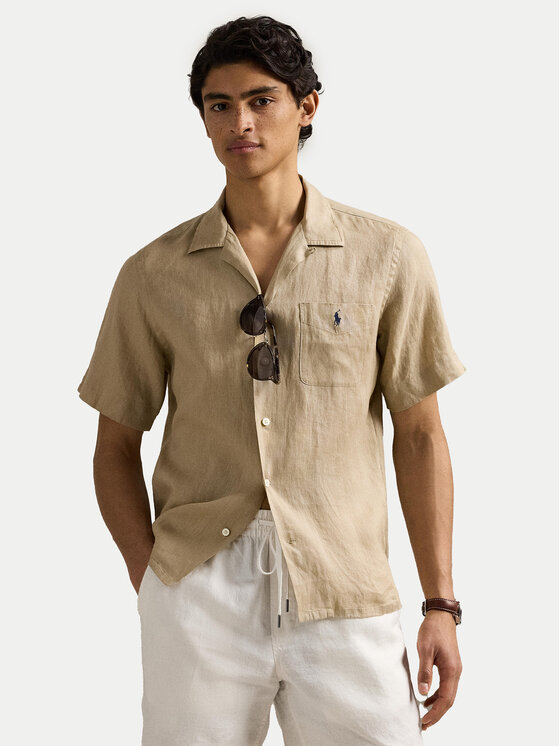

Рубашка классического кроя 710966421003 Polo Ralph Lauren, бежевый