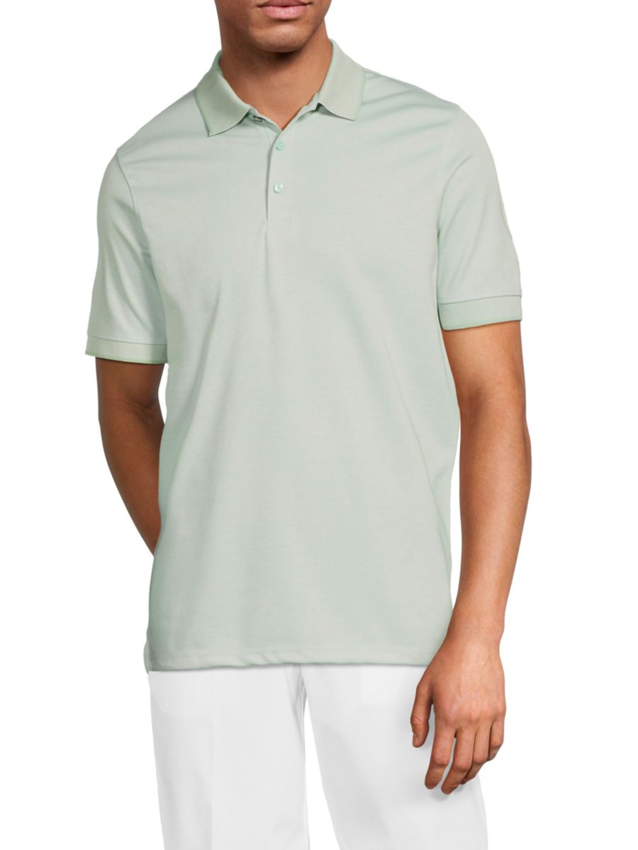 

Рубашка-поло из однотонной хлопковой смеси Ben Sherman, цвет Seafoam Green