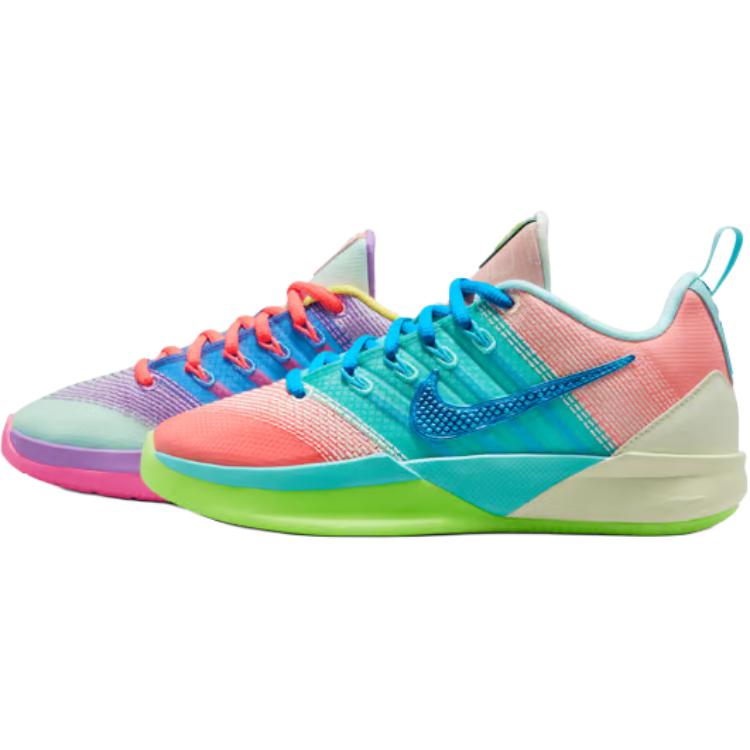 Nike Sabrina 3 Low top детские баскетбольные кроссовки Blue Pink Purple для подростков — фото 3