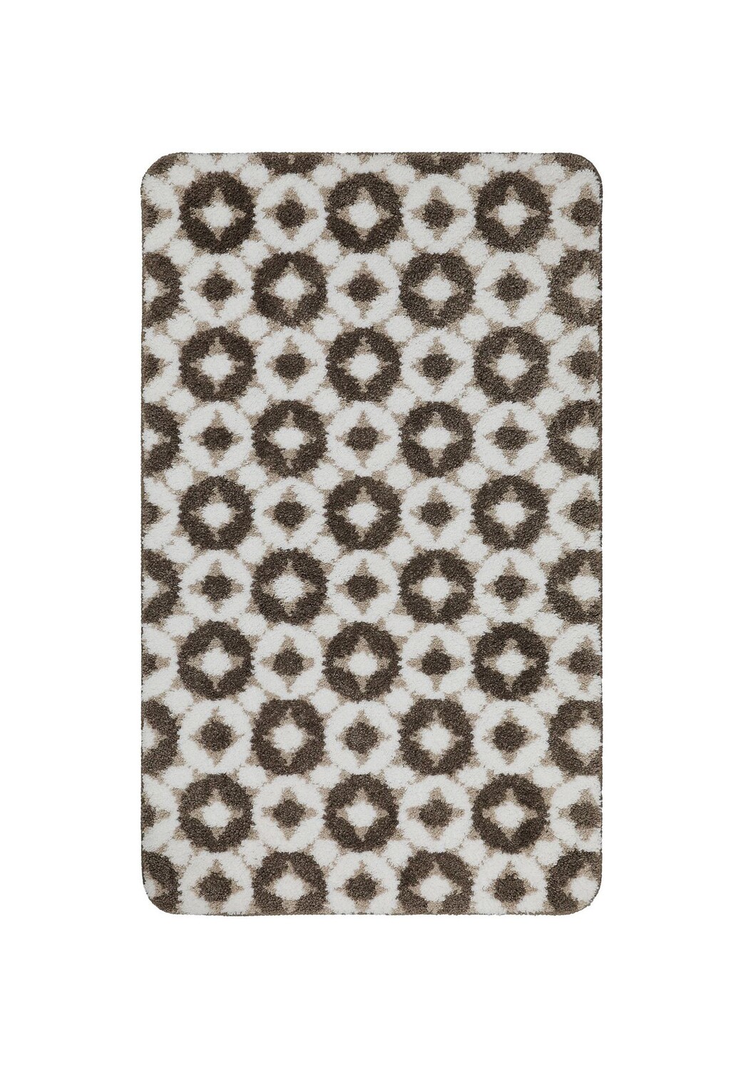 

WECOHome Коврик для ванной>J&J<Оптика: геометрическая Weconhome, taupe beige