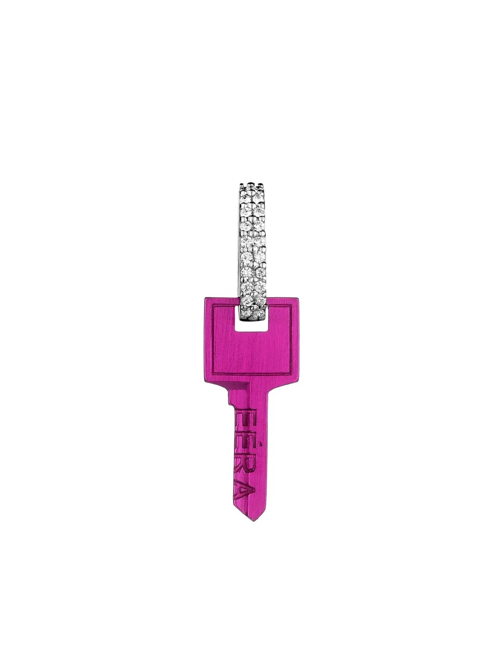 

Серьга Key из белого золота с бриллиантами EÉRA, розовый