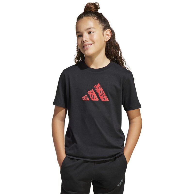 Футболка с изображением будущих иконок для детей Adidas, черный — фото 2