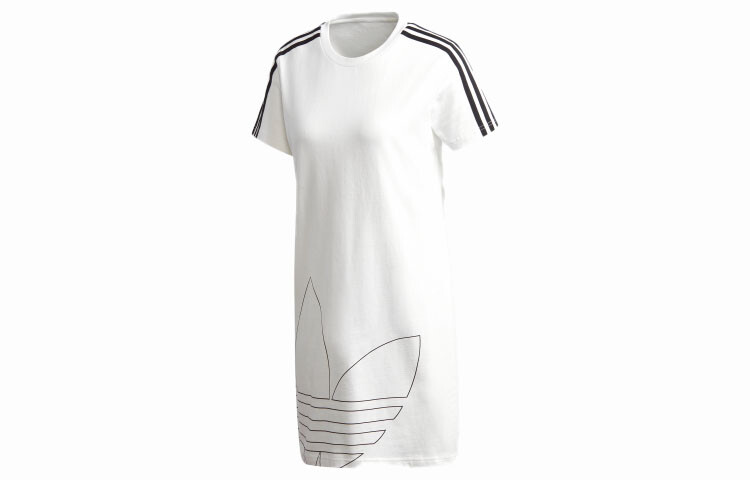 

Платье с короткими рукавами женское белое Adidas Originals