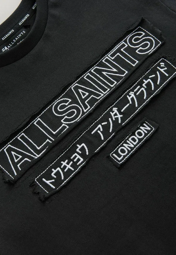 Футболка Regular fit oversized underground crew cotton, Smallsaints, черный — фото 4