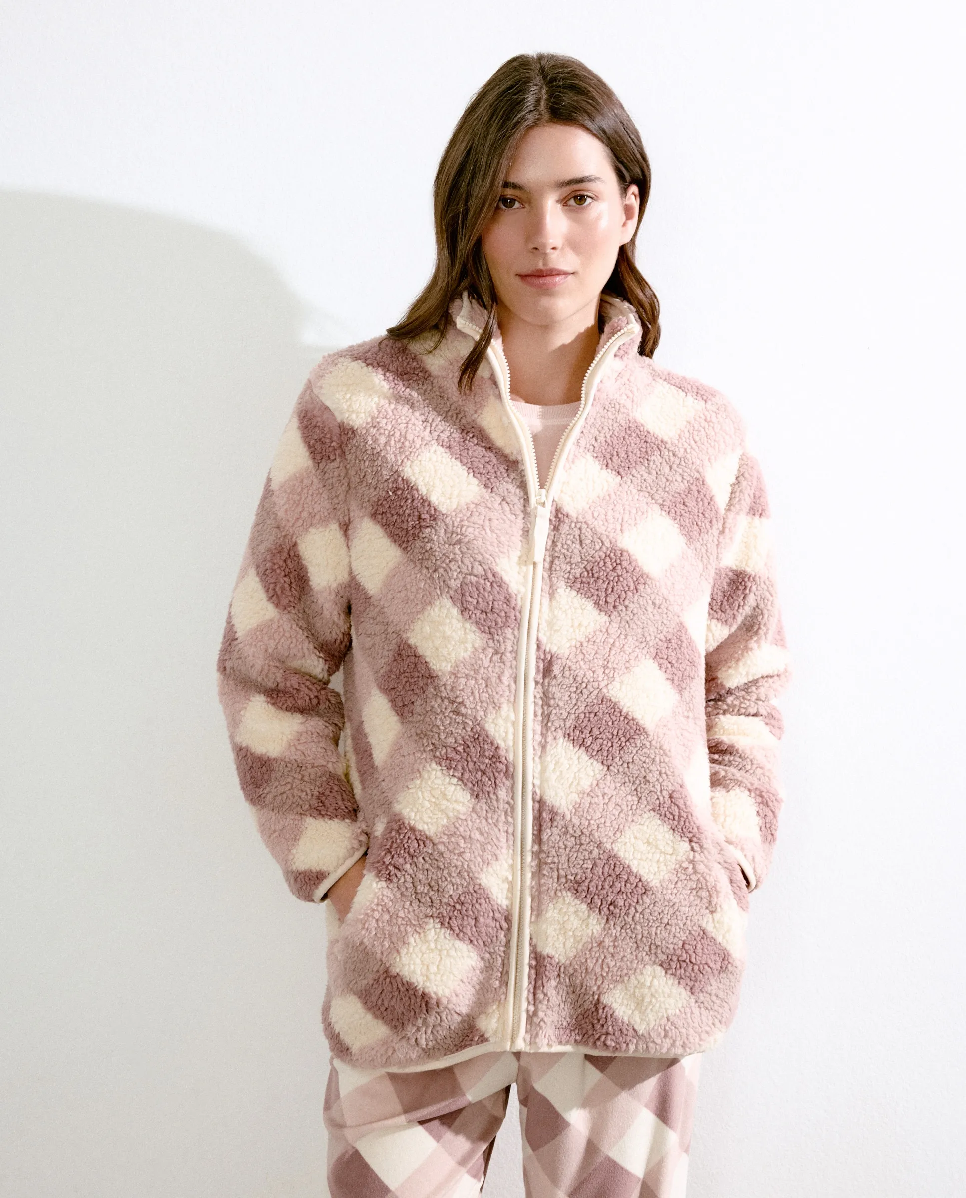 

Женский однотонный халат Énfasis, розовый