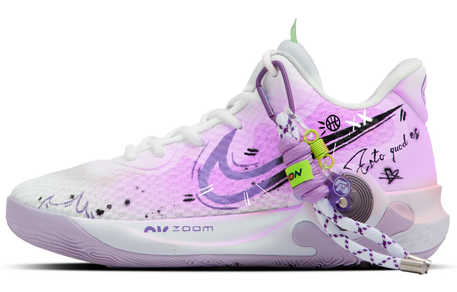 

Кроссовки Nike KD Trey 5 IX Vintage Basketball Shoes Unisex Mid-top Purple/black, фиолетовый