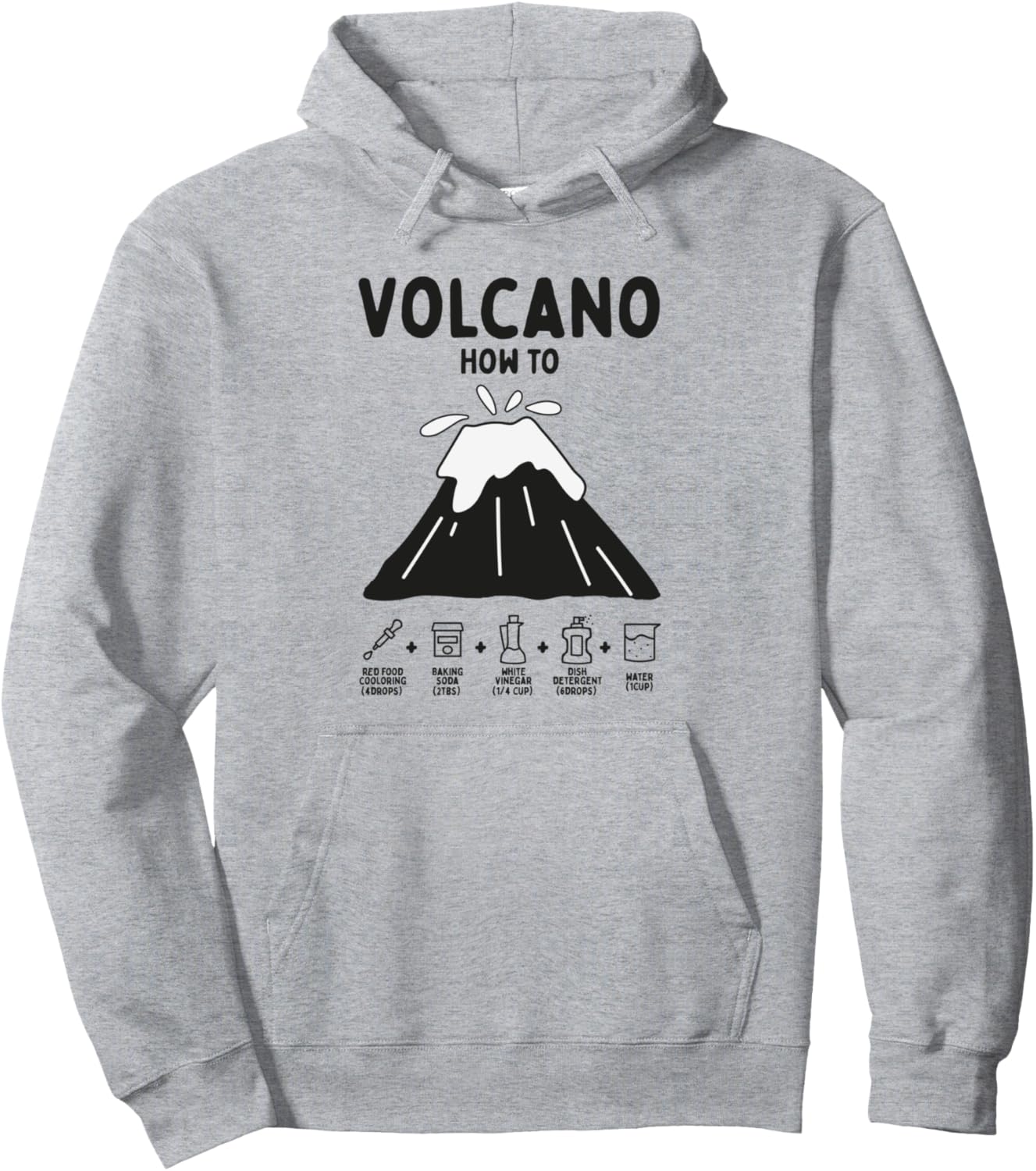 

Как использовать пищевую соду при изучении вулканов. Толстовка для геологов и минералогов, серая (серый меланж), размер S Volcanoes Geography Earth Lava Minerals