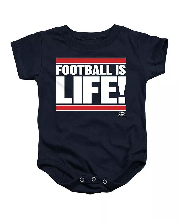 

Комбинезон для новорожденных девочек Baby Football Is Life Ted Lasso, синий