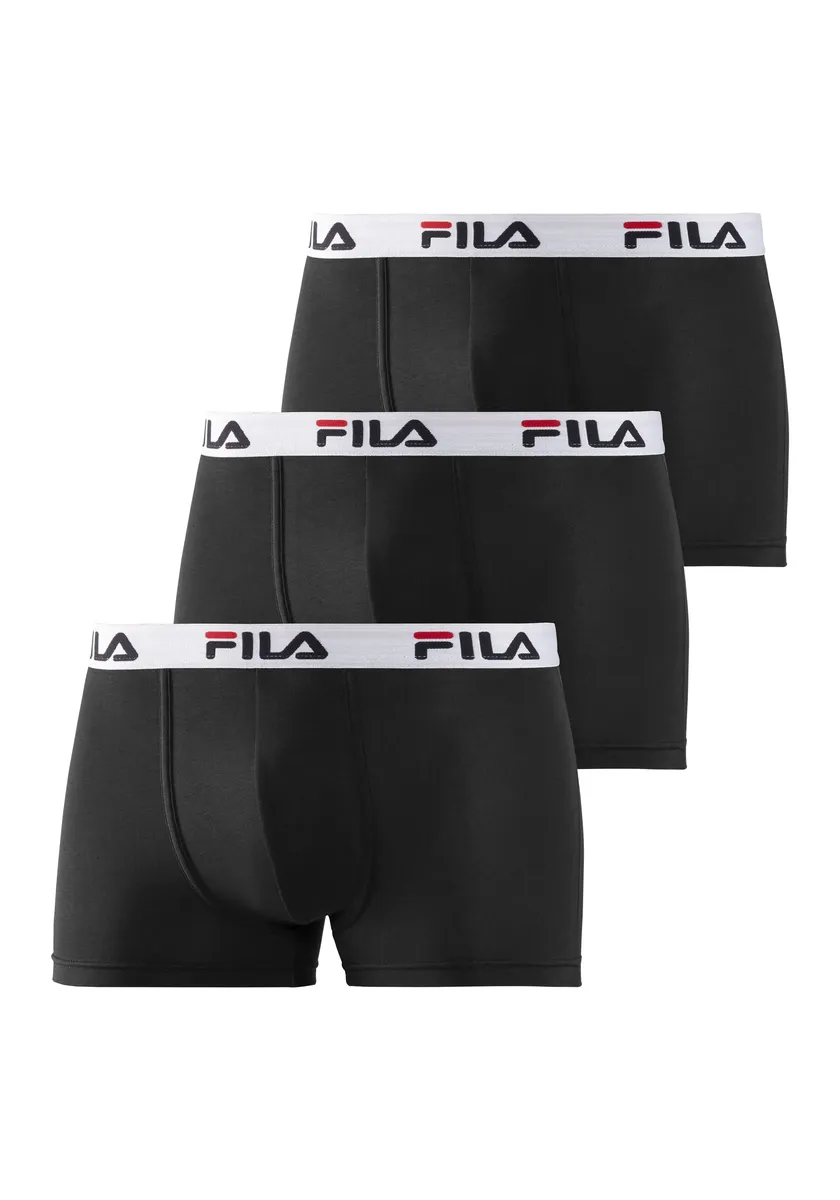 

Боксеры Fila (3 шт. в упаковке) с надписью-логотипом на поясе, черный