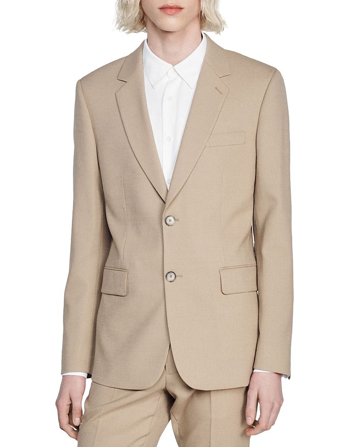

Блейзер Legacy Beige Sandro, коричневый/бежевый