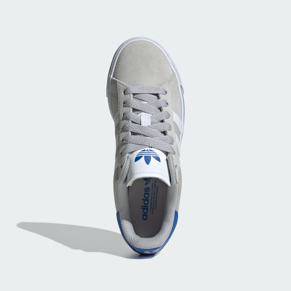 Кроссовки Adidas Campus Vulc Shoes Kids, цвет Grey Two/Cloud White/Blue — фото 2