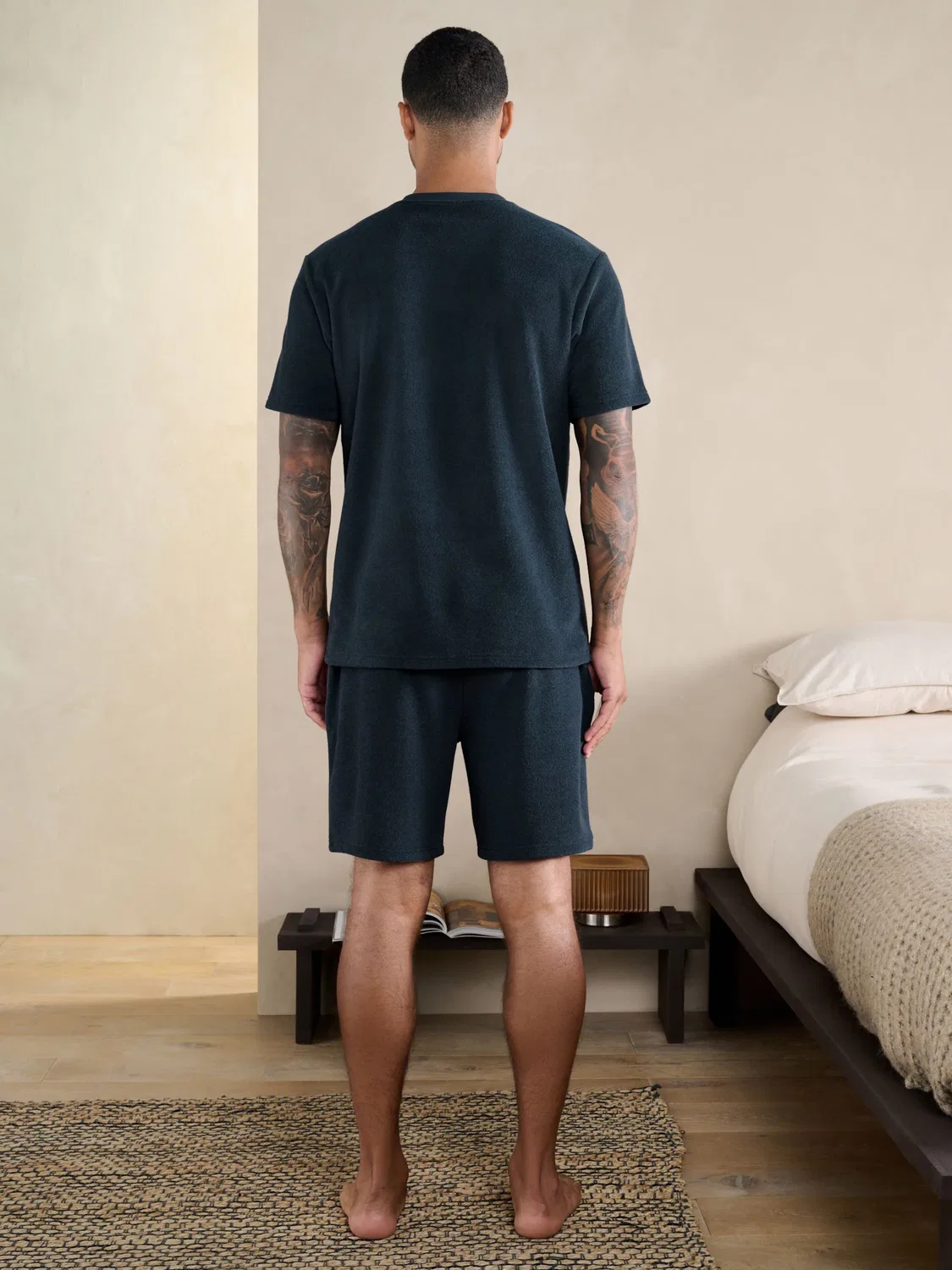Короткая пижама Next, Navy — фото 4
