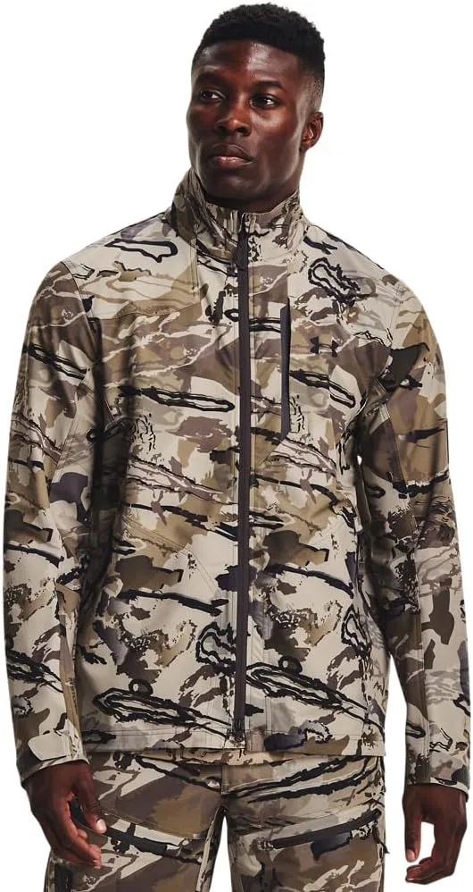 Куртка Under Armour Ridge Reaper Raider 2.0 для мужчин | Водоотталкивающая куртка из материала Soft Shell | Мужская верхняя одежда, (999) Ua Barren Camo//Charcoal
