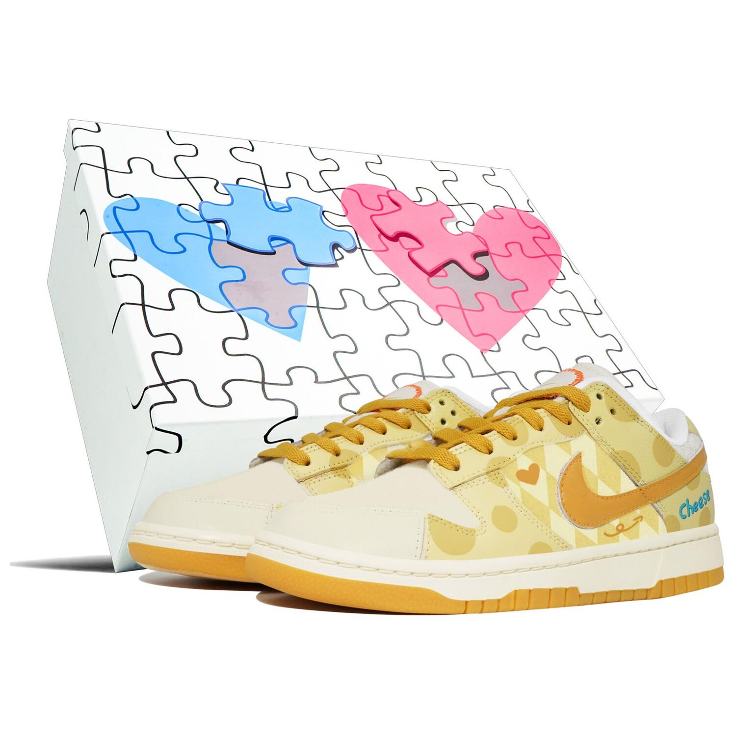 

Кроссовки Nike Dunk Skateboarding Shoes Unisex Low-top Blue, белый