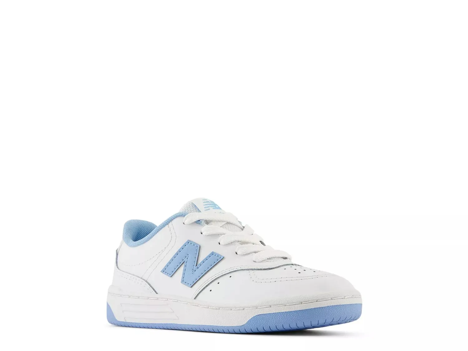 

Кроссовки New Balance BB80 Court — детские, белые/синие