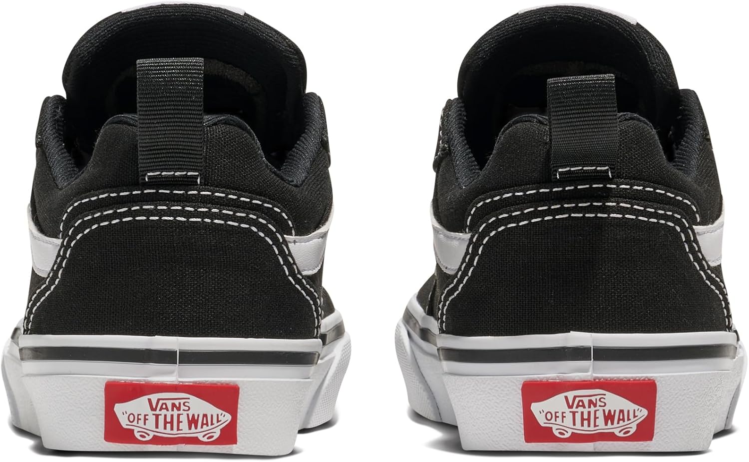 Vans Unisex-Child Filmore Shoe | Низкие модные кроссовки для мальчиков и девочек, для школы и повседневной носки, Canvas Black/White — фото 3