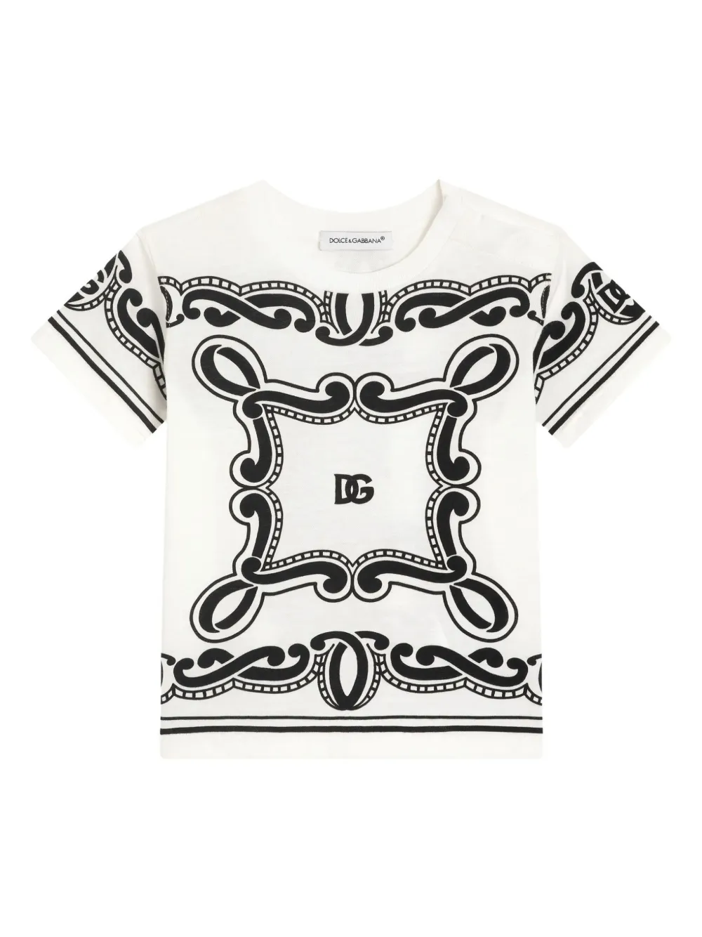 

Футболка с принтом Dolce & Gabbana Kids, белый