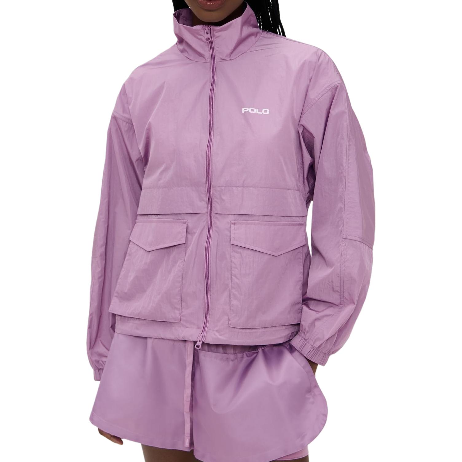

Куртка с логотипом и накладным карманом Polo Ralph Lauren, фиолетовый