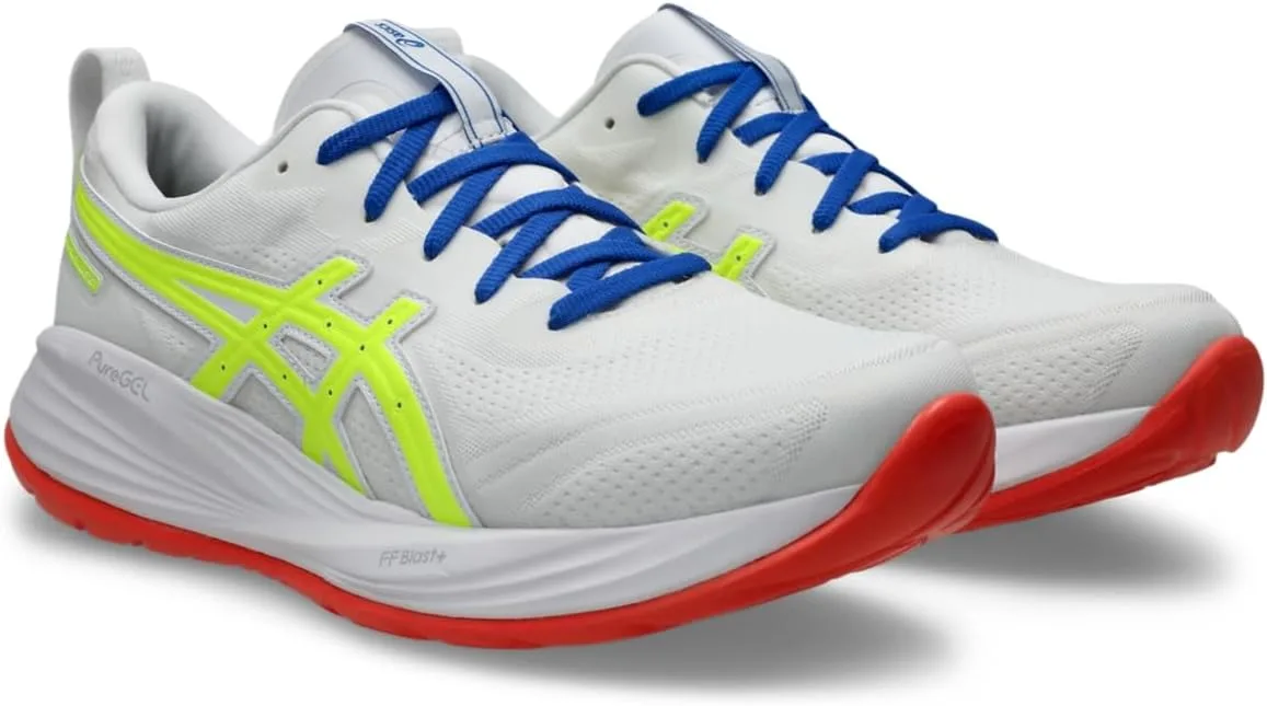 Кроссовки ASICS Gel-Cumulus 27 Lite Show для мужчин, белый/ярко-желтый — фото 2