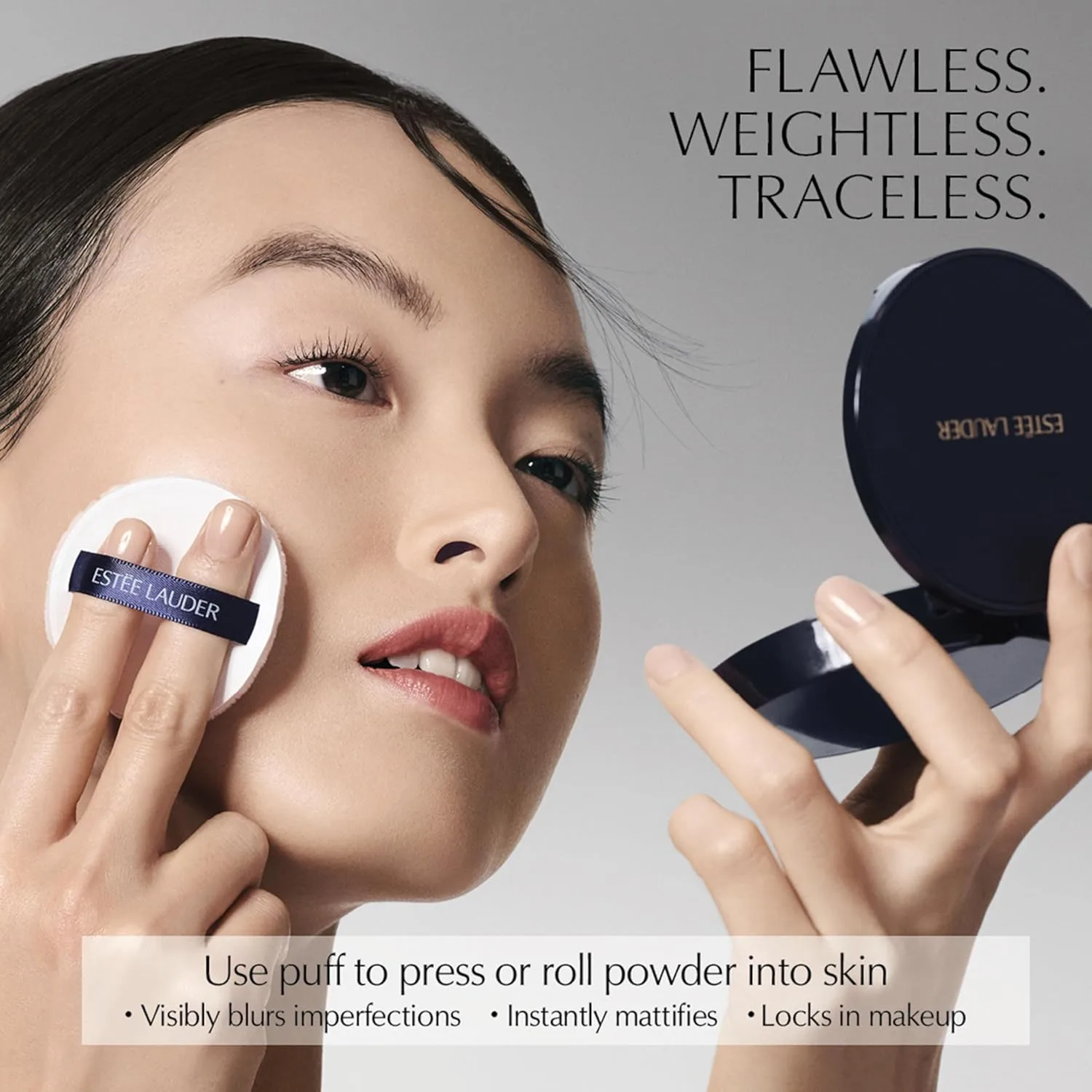 Прессованная фиксирующая пудра Estée Lauder Double Wear Stay-in-Place Matte Setting Powder Veil с пуховкой | Контроль жирности кожи и легкое покрытие, 06 Translucent Deep - For neutral deep tan skin tones — фото 3