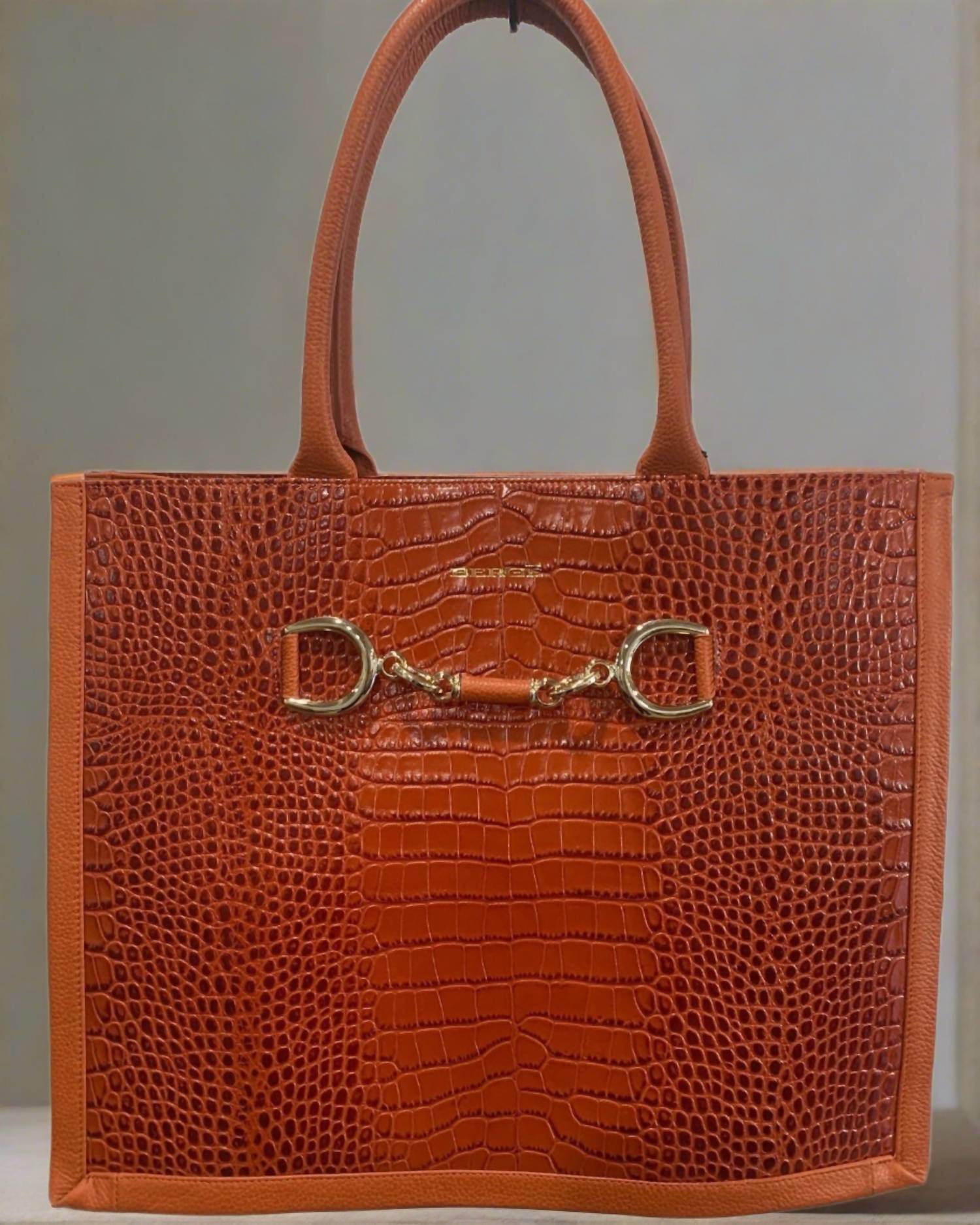 

Женская кожаная сумка-тоут Terra в оранжевом цвете Berge