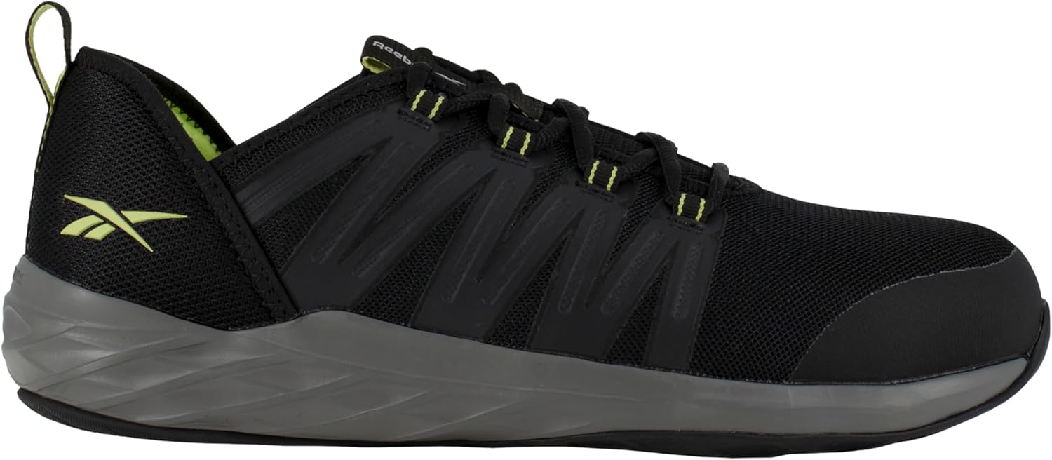 Мужские кроссовки Reebok Work Astroride Work ST Oxford Oxford, черный/зеленый — фото 2