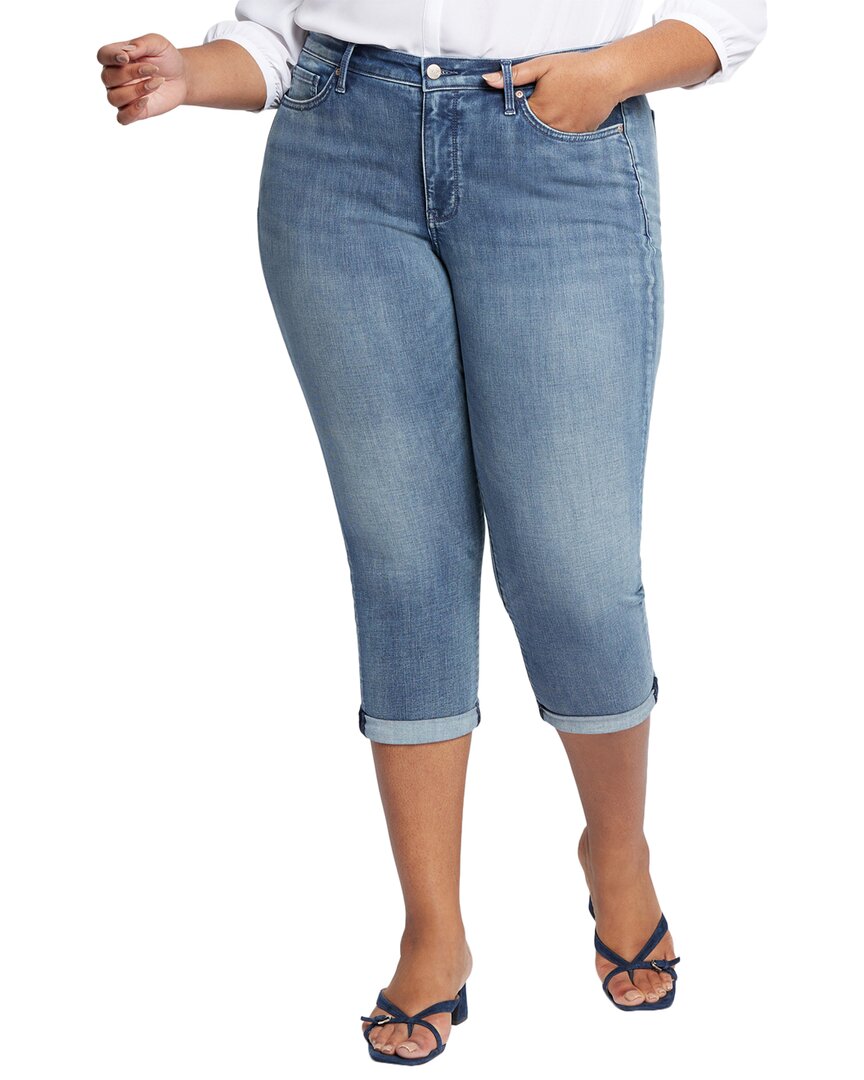 

NYDJ Plus Широкие укороченные джинсы Chloe Prelude, мультиколор