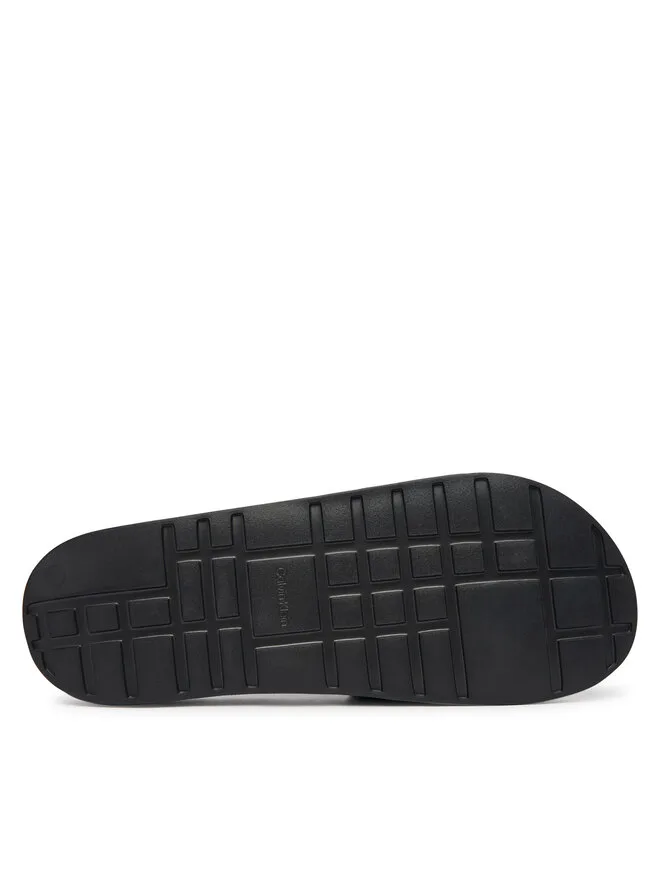 Calvin Klein Черные мюли Ess Slid Pu Aop HM0HM02110 — фото 4