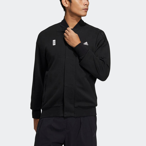 Куртка Men's adidas Martial Arts Series Logo Printing Sports Jacket Black, черный — фото 2