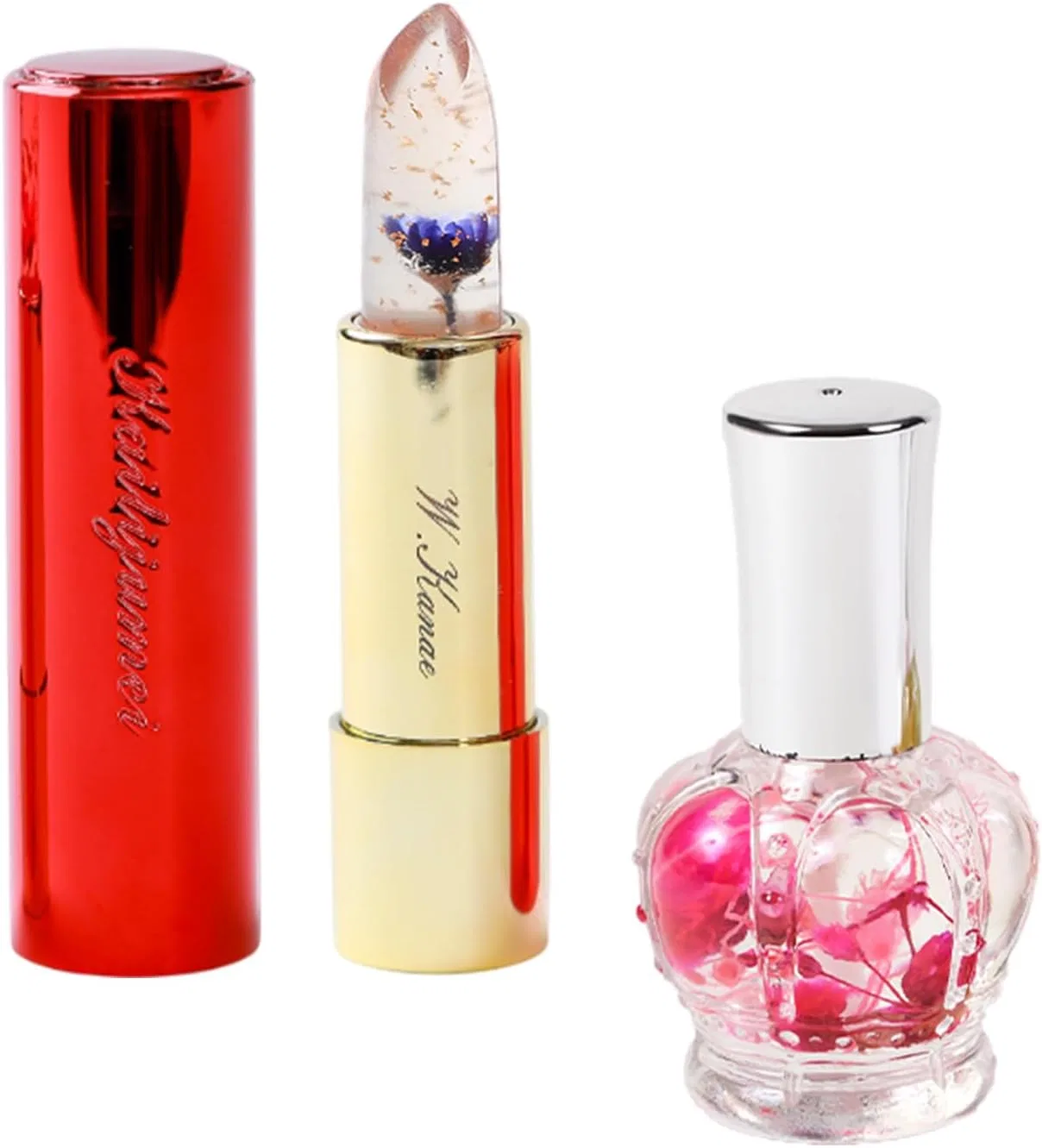 Набор для губ и ногтей Kailijumei Flower Tint & Nail Oil, фиолетовый The Wow