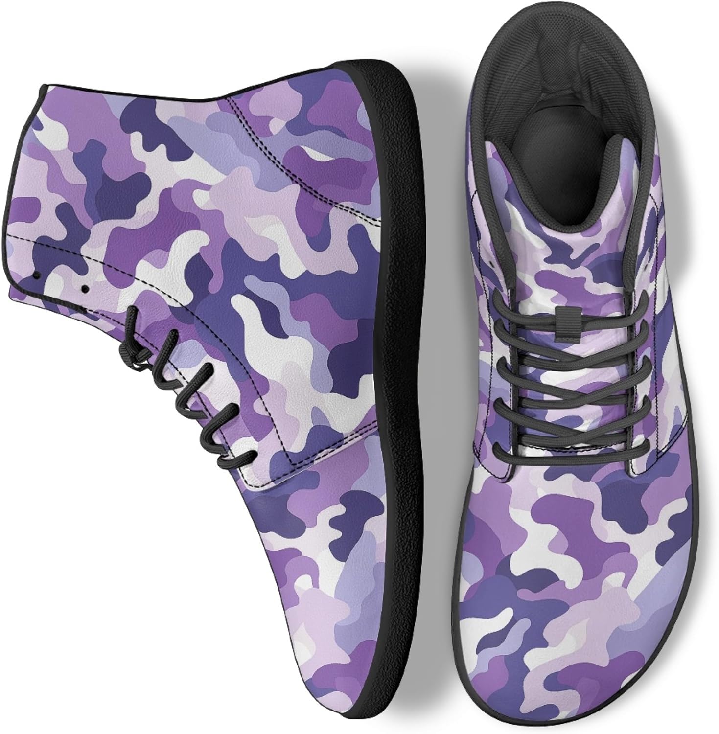 

Модные кроссовки для женщин и мужчин на высокой подошве Босоножки Плоская обувь Arleeorkee, фиолетовый