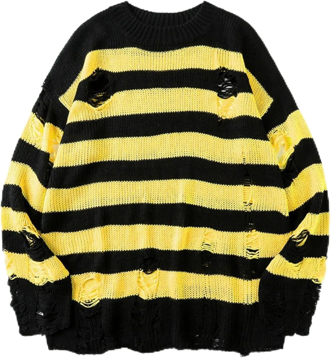 

Мужской легкий свитер с рваным воротником и длинными рукавами Zylphorix