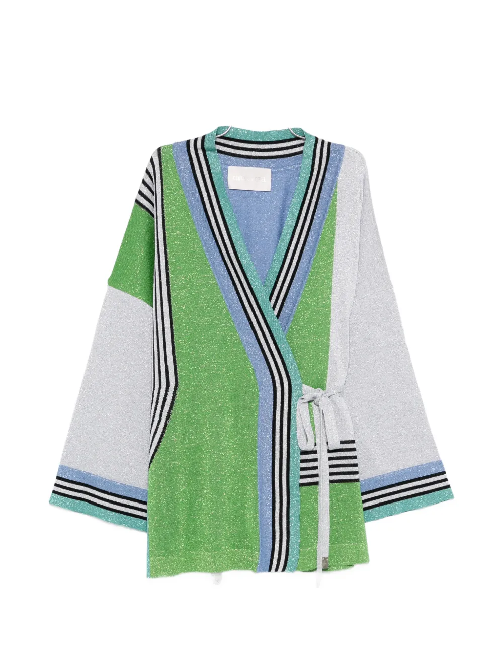 

Куртка с полосатыми деталями Circus Hotel, зеленый