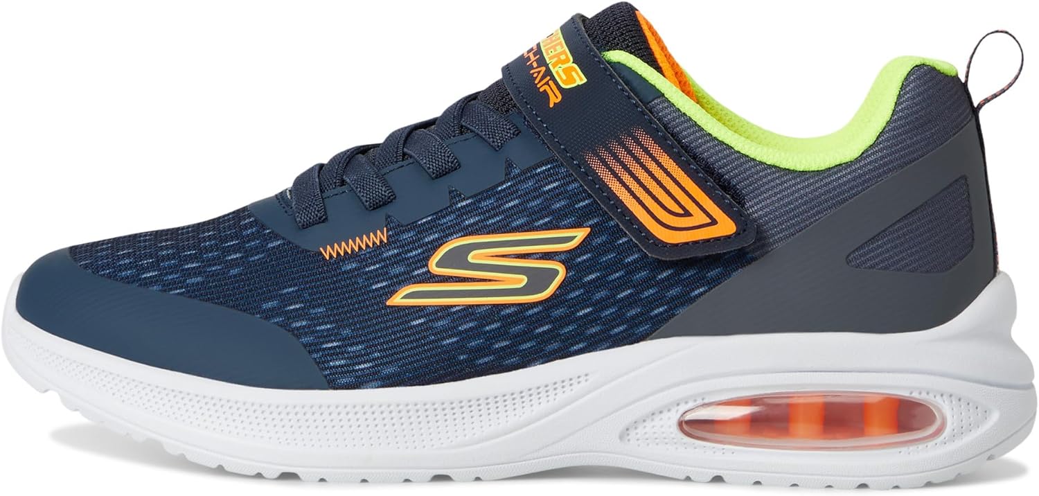 Кроссовки Skechers для мальчиков Microspec Max Advance-Squad-p, синий/угольный/темно-синий — фото 4