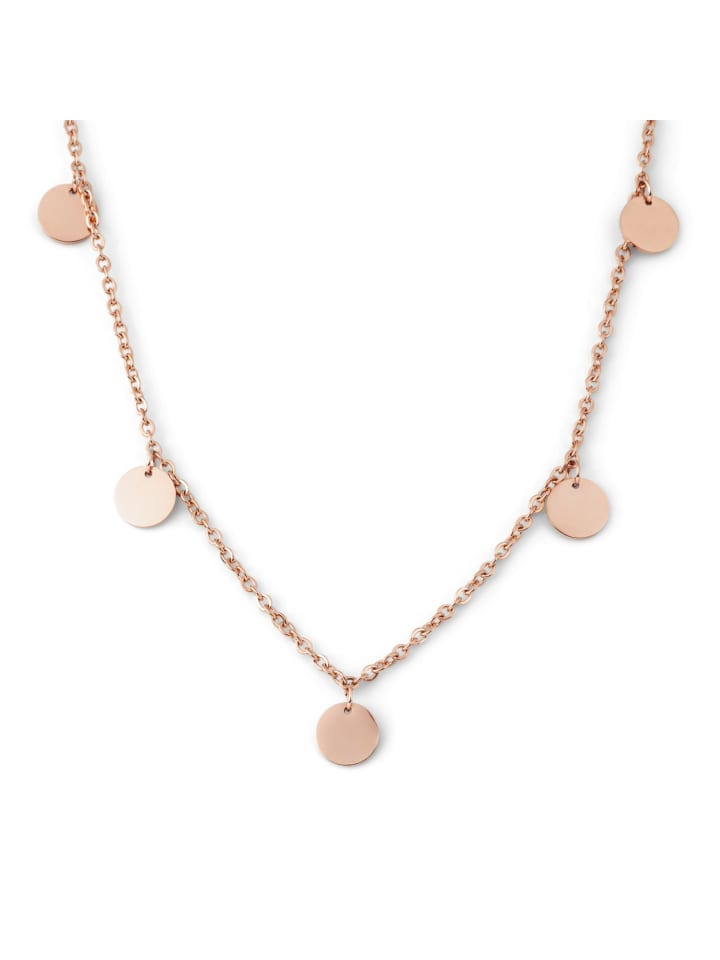 

Steel_Art Женское колье с кругами из розового золота