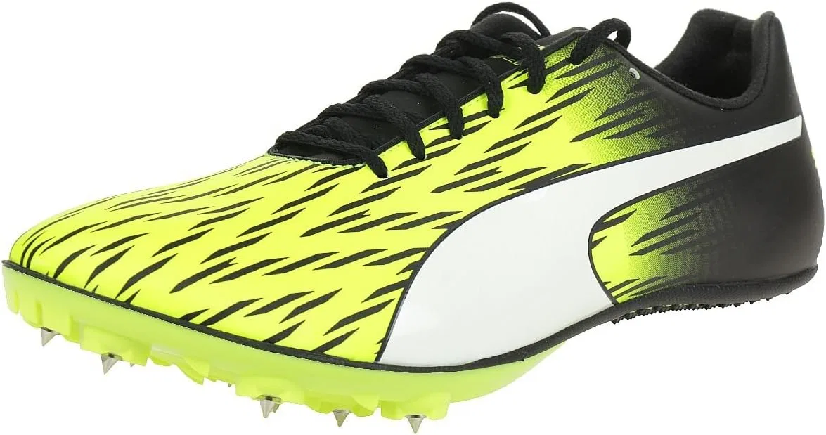 Мужские беговые кроссовки PUMA Evospeed Sprint 7, Safety Yellow, Black, White — фото 2
