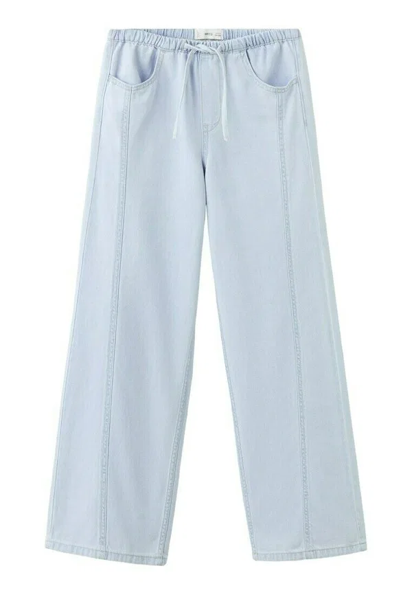 Детские джинсы свободного кроя для подростков Mango Kids, Light Blue