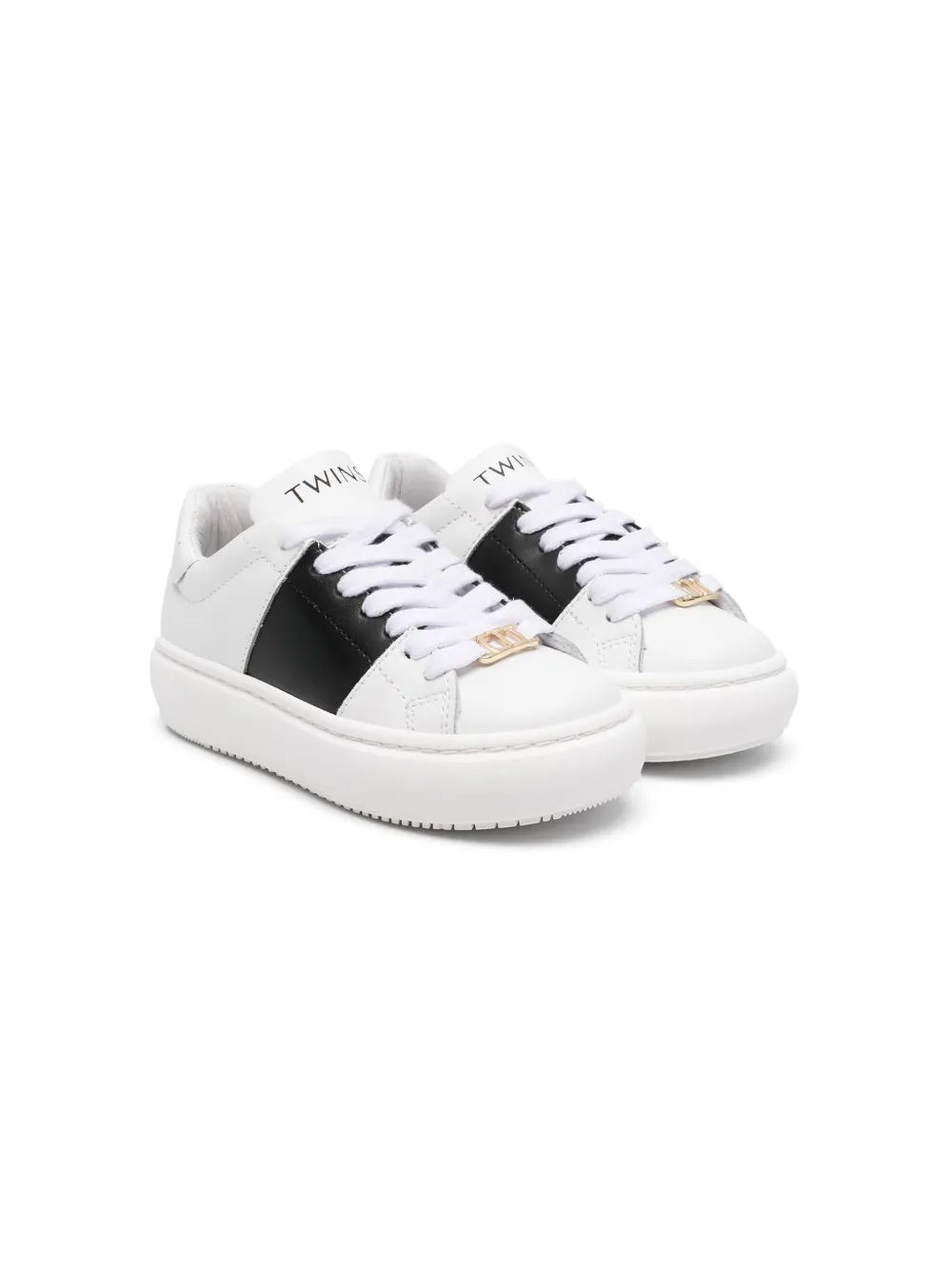 

Кроссовки с логотипом Twinset Kids, белый