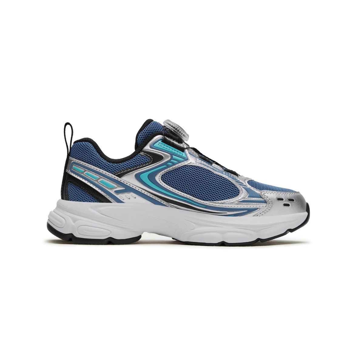 Кроссовки для бега детей и подростков Heritage FHT Lightweight Shock Absorbers Low Top FILA KIDS, синий/серебряный — фото 2
