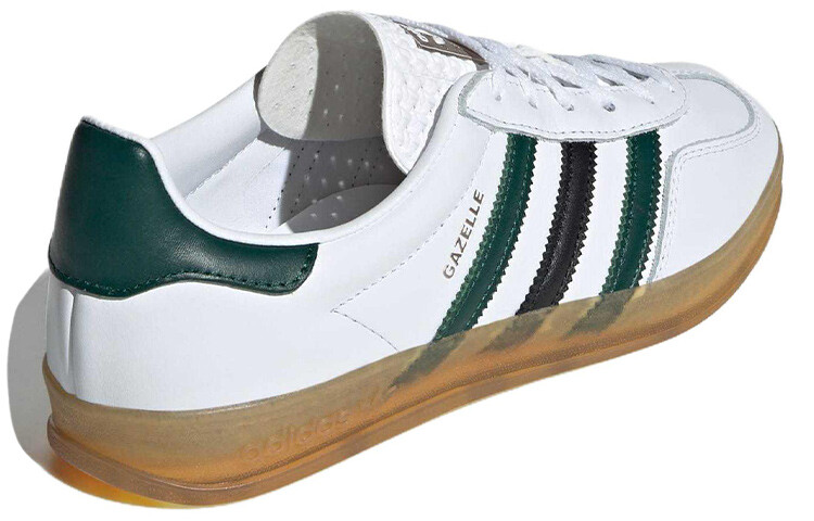 Женские кроссовки для скейтбординга adidas originals Gazelle, Белый, зеленый, черный — фото 3