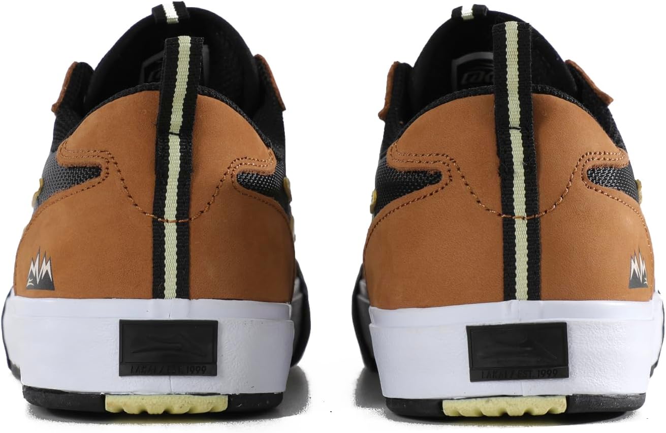 Мужские скейтбордические кроссовки Lakai Manchester - низкие кеды для скейтборда, коричневый — фото 4