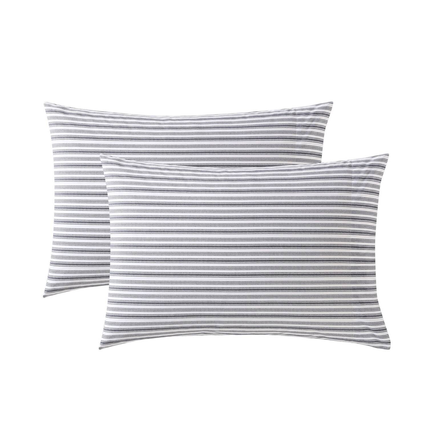 

Угольная полосатая стандартная наволочка Nautica Coleridge Sham, цвет Grey Heather