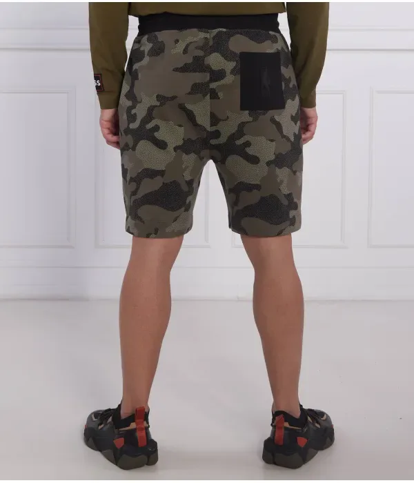 Шорты BOSS x NBA Slam_Camo regular fit Boss Orange, зеленый — фото 4