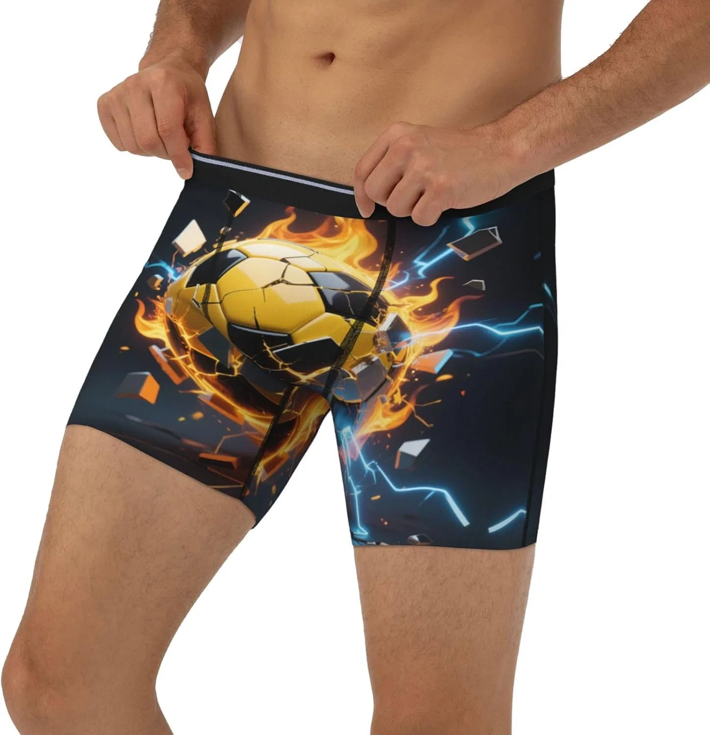Боксеры с принтом Fire Soccer, Fire Soccer — фото 2