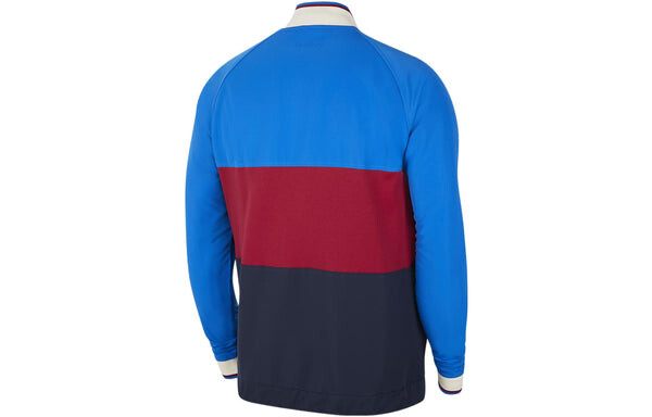 Куртка Nike FC Barcelona Full Zip Soccer Track Jacket 'Blue', синий — фото 2