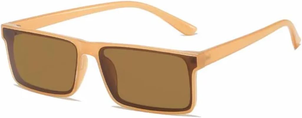 

Классические прямоугольные женские солнцезащитные очки в винтажном стиле, маленькая оправа, мужские очки для активного отдыха, рыбалки и спорта, защита от УФ-излучения UV400 TVTBBVV, Tea Brown